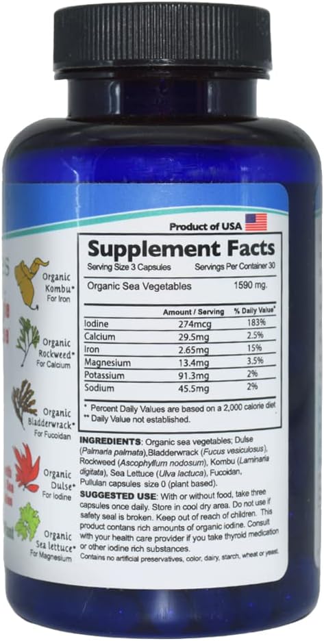 Sea Vegetables - 540 mg - 90 Capsules