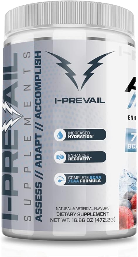 Amino Impact BCAA – EAA Enhanced Hydration Recovery &amp Endurance Keto Friendly Formula 7g BCAA’s – 3g EAA’s Plus 2g Glutamine |30 Serving (ICY Blue Razz)