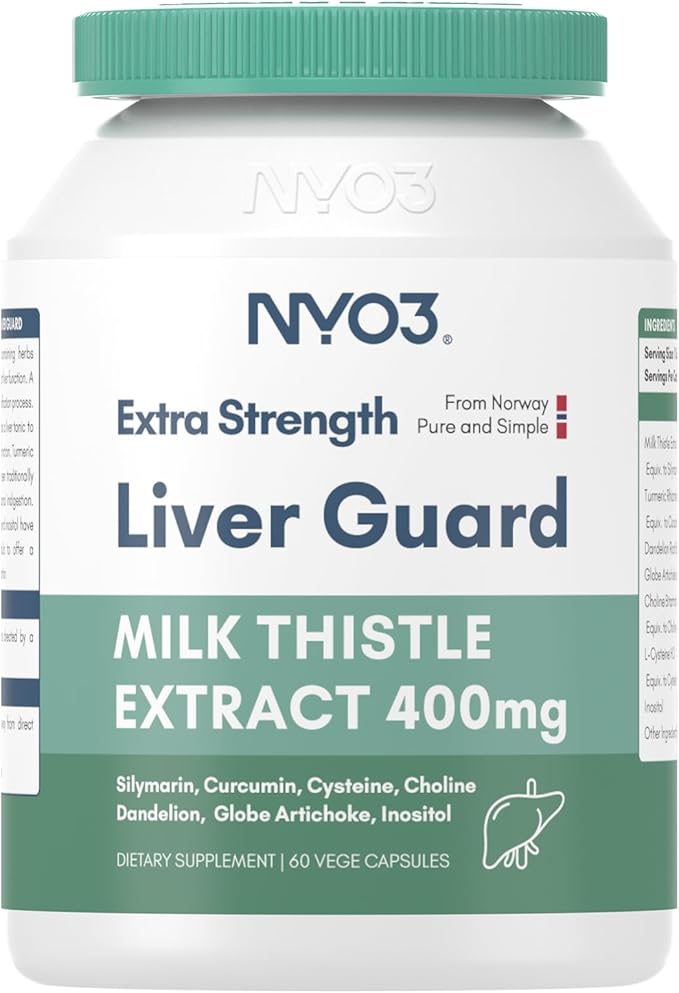 Krill Oil Omega 3 Supplement 1000mg and Milk Thistle Liver Detox Supplement 400mg 2 Pack