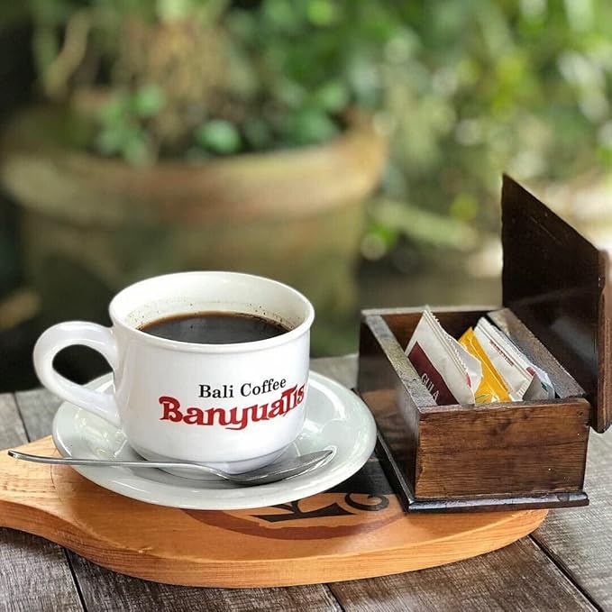 BanyuaTis Indonesia Coffee Robusta Kopi Tubruk Ground Coffee 100g Pack of 2