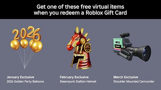Roblox $50 Physical Gift Card [Includes Free Virtual Item] [Redeem Worldwide]