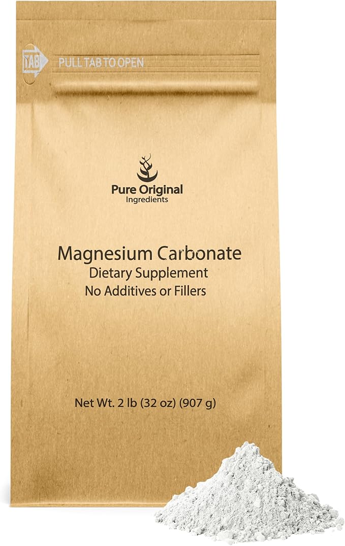 Pure Original Ingredients Magnesium Carbonate Magnesium Supplement Non-GMO Multi-Purpose (2 Pound)