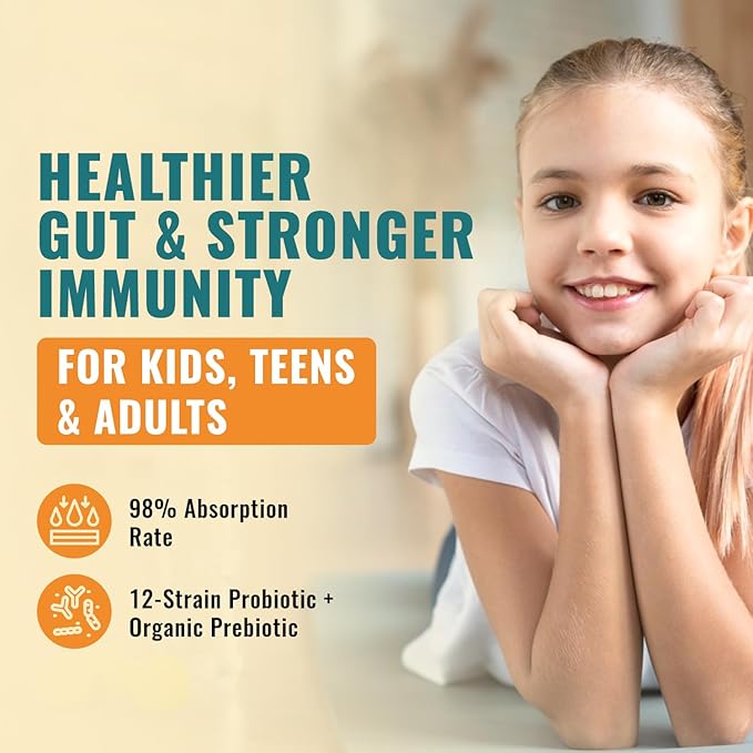 Liquid Probiotic for Women Men Kids Toddler Probiotic: USDA Organic Probiotics Vegan Probiotic Liquid &amp Alfalfa Blend + Acidophilus for Gut Health Dairy Gluten Sugar Free Non-GMO Oral Probio