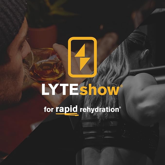 LyteLine LyteShow Sugar-Free Electrolyte Supplement 3 Pack 120 Servings - Keto Friendly Zinc and Magnesium for Rapid Rehydration Workout Muscle Recovery and Energy - Vegan