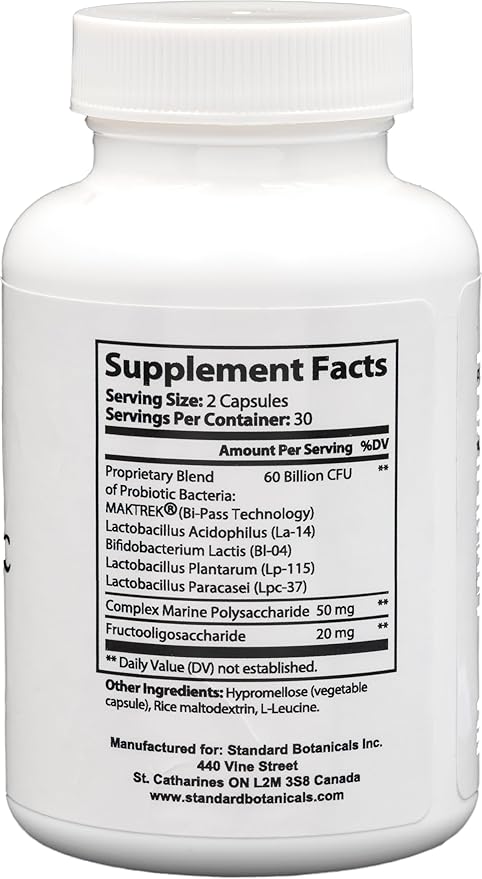 Dr's Nature &amp Nutrition Probiotic 60 Billion CFU with Clinically Studied Strains for Digestive &amp Immune Support - 60 Veggie Capsules