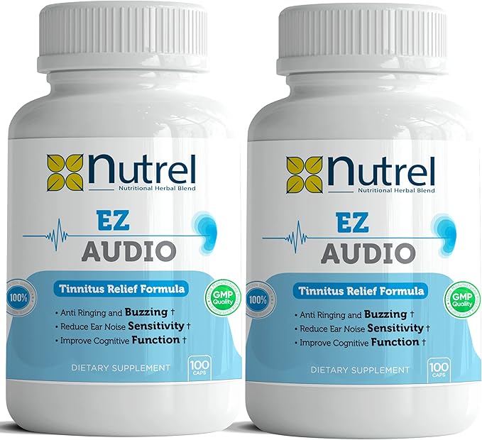 Ez Audio - (100 CAPS) Advanced Hearing Ringing Relief Support Tinnitus Calm Ear (4)