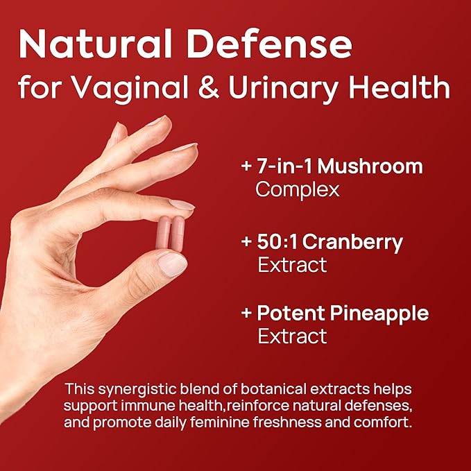 HerAure Vaginal Probiotics for Women - pH Balance Healthy Vaginal Odor Vaginal Flora Yeast Balance Women Probiotics and Prebiotics Immune Support - Prebiotics &amp Lactobacillus Probiotic60CT