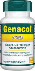 Genacol Plus – Glucosamine and Collagen Supplement Ultra-Hydrolyzed Collagen Peptides Eases Joint Movement Maintains Cartilage 90 Capsules (30-Day Supply)
