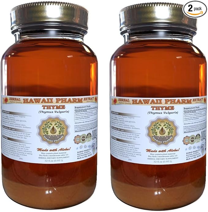 Hawaii Pharm Thyme (Thymus vulgaris) Liquid Extract 2x32 fl.oz