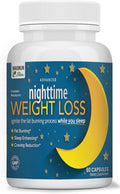 Maximum Slim Nighttime Weight Support – Gentle Fat Burning &amp Sleep Aid – African Mango Resveratrol &amp Green Tea – Non-GMO Vegan 60 Capsules