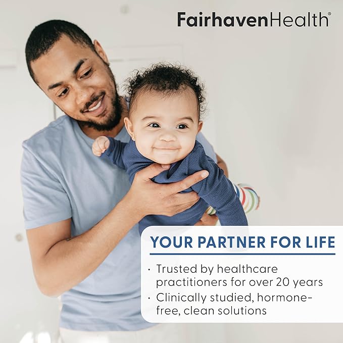 Fairhaven Health CountBoost for Men Optimal Count and Volume Male Fertility Supplement - Pre-Conception Nutrition for Him - with Ashwagandha Vitamin C and CoQ10-60 Capsules
