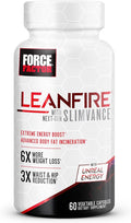 LeanFire with Next-Gen SLIMVANCE Advanced Thermogenic Fat Burner for Weight Loss with B Vitamins and Capsimax to Boost Metabolism Increase Energy and Enhance Focus Force Factor 60 Capsules