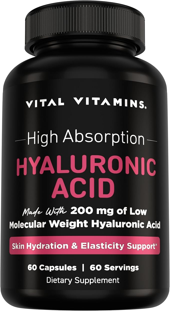 Vital Vitamins Pure Hyaluronic Acid 60 ct + Astaxanthin 60 ct