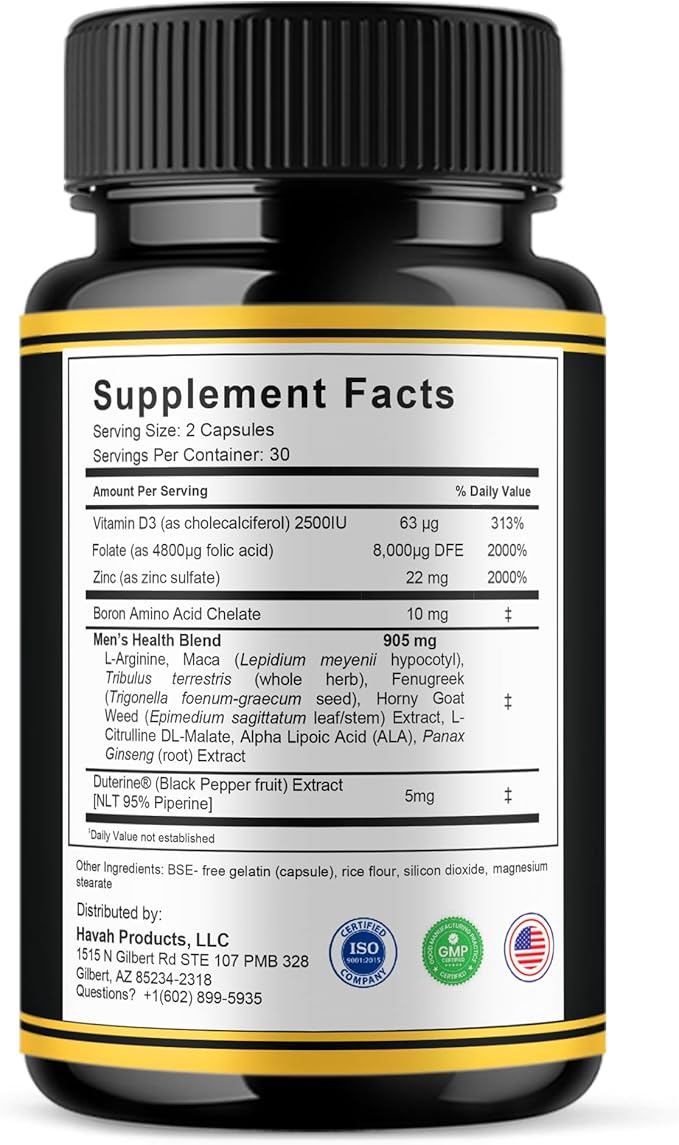 BLUE VIBE Vigorox Prime Maximum Strength Daily Overall Health Management Support Supplement Formula VigoroxPrime Premium Energy and Overall Support Supplement Pills (2 Pack - 120 Capsules)