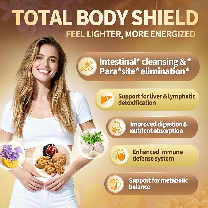 VivoNu Black Walnut Wormwood Clove Capsules Cleanse Detox Intestinal Guard Supplement for Humans 18-in-1 Herbal Blend with Pumpkin Seed Garlic Berberine Cinnamon &amp More 3 Bag