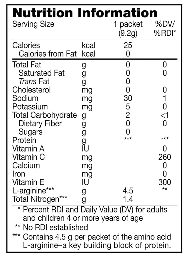 Arginaid Arginine Powder Drink Mix Cherry - Nutritional Needs for Wound Care - 0.32 OZ Packets (14 CT/Pack) (Pack of 4)