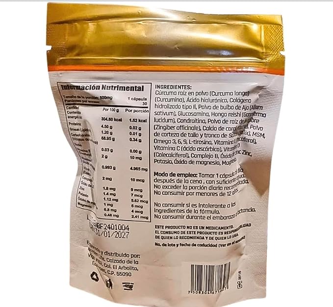 B-FLX Hyaluronic Acid Dietary Supplement 30 Caps of 500 mg 100% Original