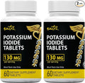 Nature's Fusions Potassium Iodide Tablets (Pack of 2) 130mg - 120 Tablets EXP 10/2032 - YODO Naciente - KI Pills - Yoduro de Potasio