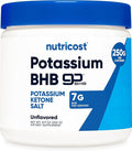 Nutricost Potassium BHB Salts Exogenous Ketone Supplement 6.4g Beta-Hydroxybutyrate Per Serving 250 Grams