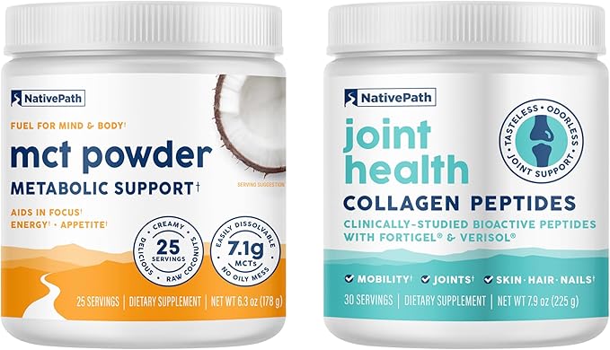 NativePath MCT Oil Powder and Joint Health Collagen Bundle