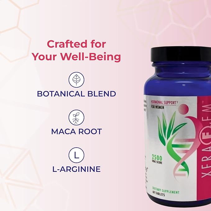 Youngevity XeraFem – Hormonal Support for Women with Vitamins Minerals Maca Root and Grapeseed Extract – Supports Hormonal Balance and Immune Health – 60 Tablets