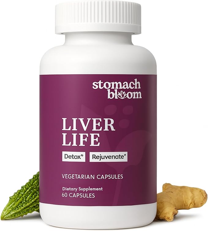Liver Detox &amp Cleanse | Herbal Liver Support | Liver Supplement Includes Bitter Melon Ginger Methi Vitamin D3 Magnesium &amp More | Premium Liver Cleanse for Men &amp Women | 60 Ct