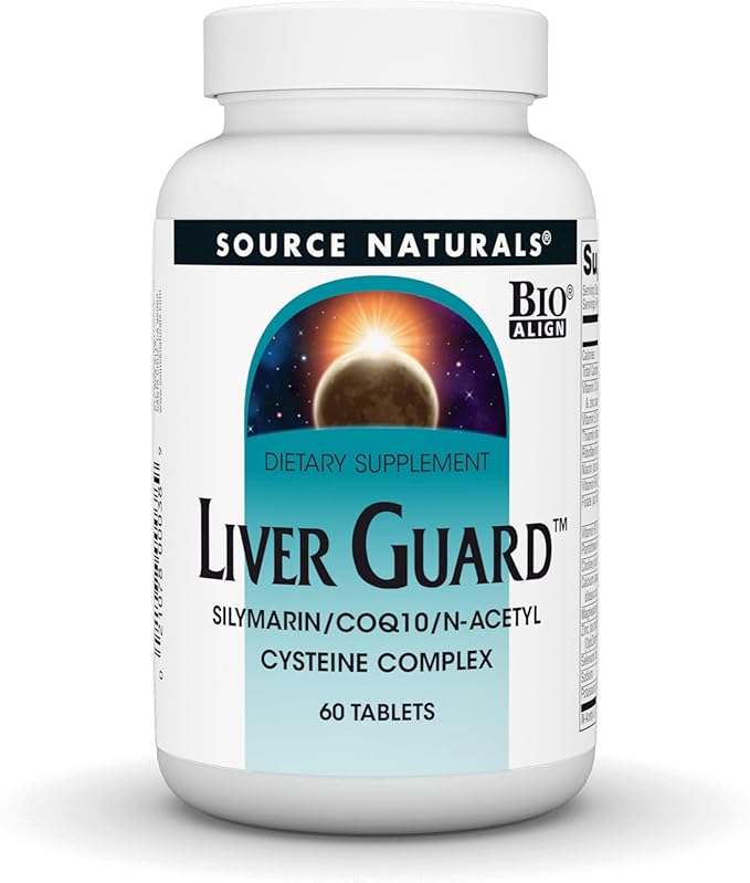 Source Naturals Liver Guard - Silymarin CoQ10 N-Acetyl Cysteine Complex - 60 Tablets