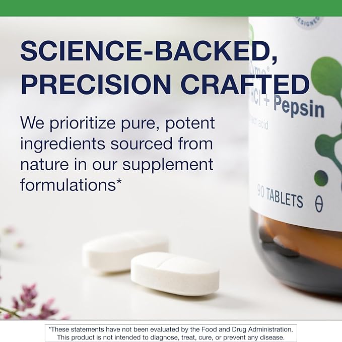 Metagenics SpectraZyme Betaine HCl with Pepsin - Digestive Support for Protein Breakdown &amp Nutrient Absorption* - Betaine Hydrochloride 650 mg &amp Pepsin 40 mg - Non‑GMO Gluten‑Free - 90 Capsul