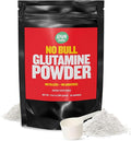 “No Bull” L-Glutamine Powder - Unflavored and Micronized Glutamine Pure L Glutamine Powder Non GMO L Glutamine Supplement Naturally Vegan Vegetarian and Gluten Free 300g