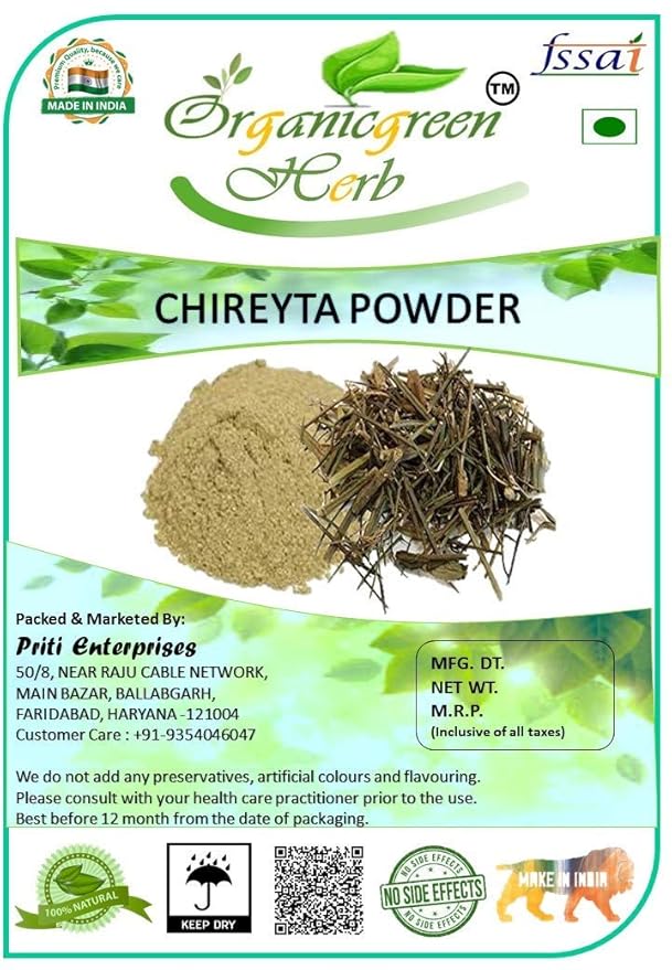 Nutranix Chirayta Powder 400 GMS Chiretta Bitter Stick Powder Swertia Chirata Powder