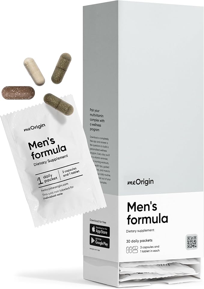 Multivitamin for Men All-in-One Supplement Complex with Zinc Vitamin D C B12 Saw Palmetto Biotin Selenium — 79 Nutrients for Men's Health Support Energy Healthy Hair 30 Day Supply