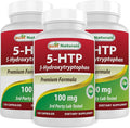 Best Naturals 5-HTP 100 mg 120 Capsules (Pack of 3)