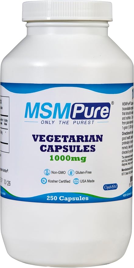 KALA HEALTH MSMPure Starter Bundle with MSM Capsules 250 Count MSM Muscle &amp Joint Cream 2oz and MSM Gel with Organic Aloe 8oz