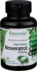 Emerald Labs Resveratrol - Dietary Supplement with Resveratrol for Cellular and Cardiovascular Support - 30 Vegetable Capsules