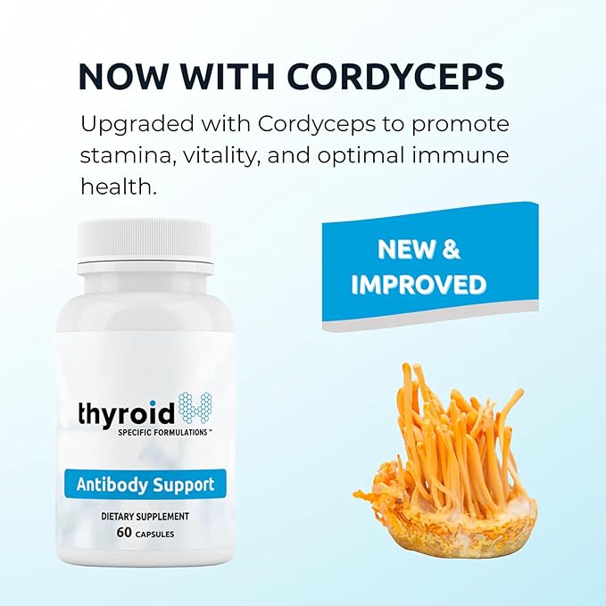 Antibody Support - Thyroid Antibody Support Combines Nigella Black Cumin Seed Selenium and Inositol to Help Lower Thyroid Antibodies and Thyroid Cells