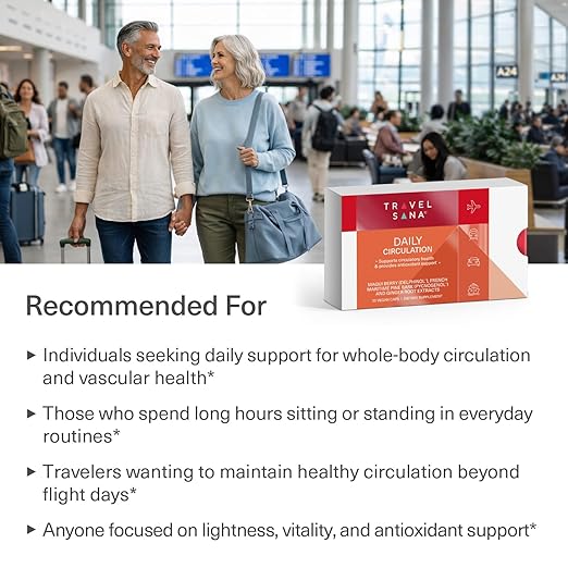 Daily Circulation | Super Antioxidants Supplement &amp Daily Circulatory Support | Maqui Berry (Delphinol) French Maritime Pine Bark (Pycnogenol) Ginger Root Extracts | 30 Servings