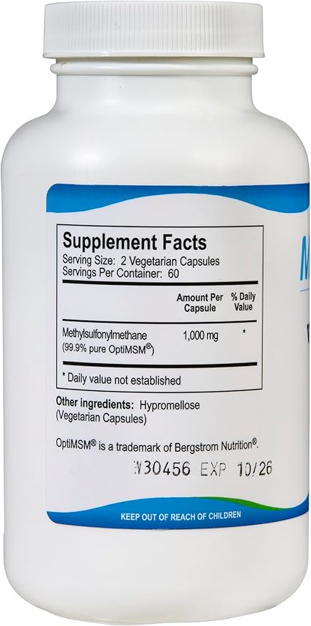 KALA HEALTH MSMPure MSM Capsules 120 Count and MSM Gel with Organic Aloe 8oz Bundle