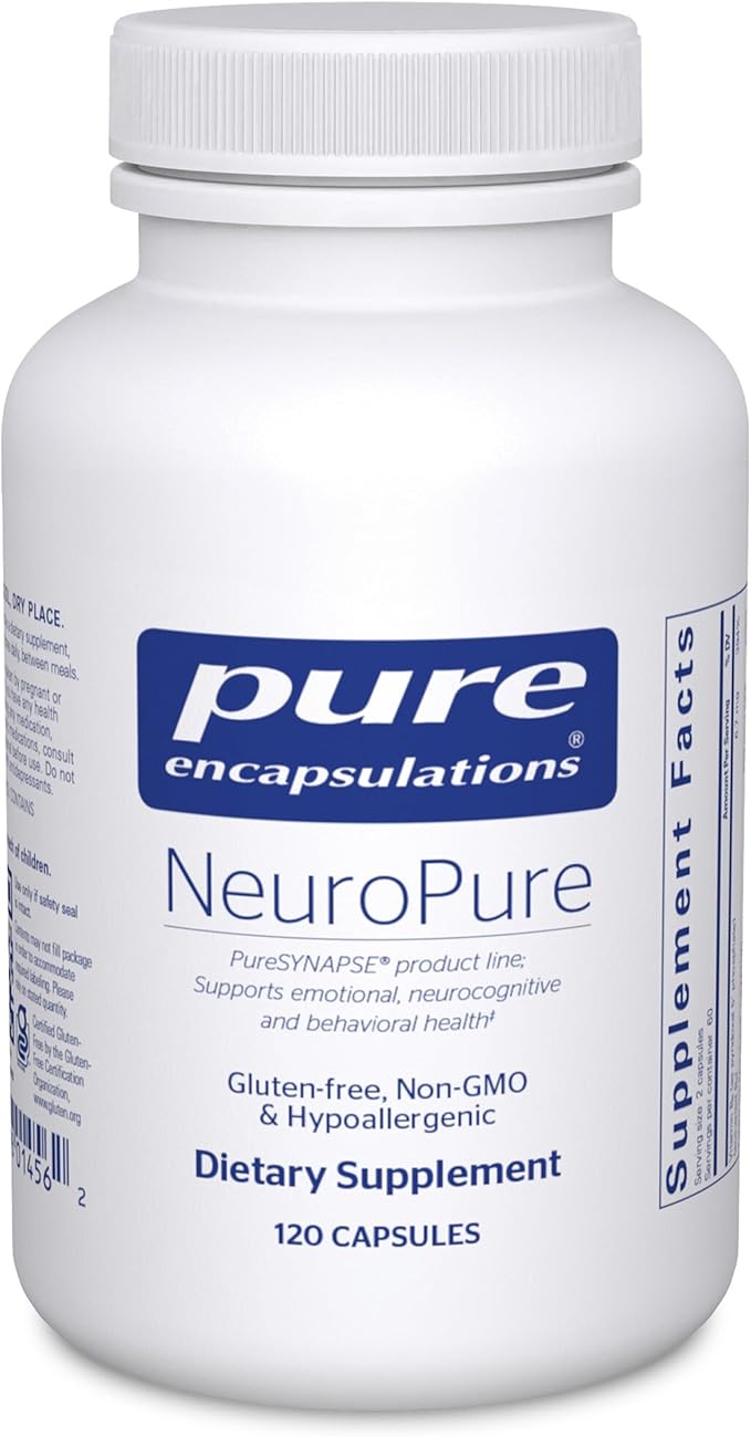 Pure Encapsulations NeuroPure | Hypoallergenic Supplement with Enhanced Support for Calmness and Stress Relief | 120 Capsules