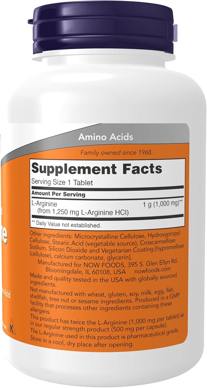 NOW Supplements L-Arginine 1000 mg Nitric Oxide Precursor* Amino Acid 120 Tablets &amp Supplements Lecithin 1200 mg with Naturally Occurring Phosphatidyl Choline 200 Softgels