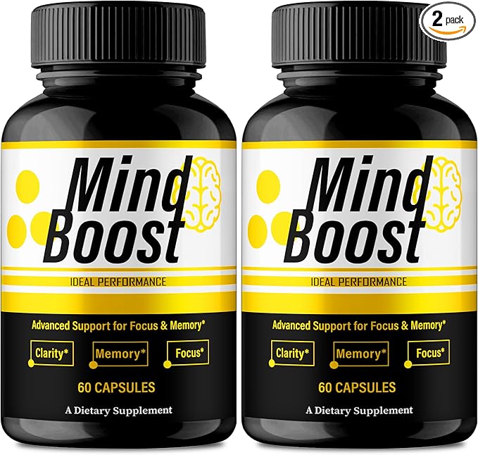 IDEAL PERFORMANCE Mind Boost Capsules MindBoost Pills Reviews (2 Pack)