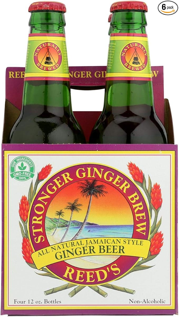 Reed's Ginger Beer Ginger Brew - Stronger - Case of 6 - 12 Fl oz.