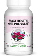 Maxi Health Prenatal Vitamins for Women – One Daily Prenatal Vitamins with Iron Folate Choline Vitamin D3 and Essential Nutrients – High Absorption Supplement – 120 Day Supply
