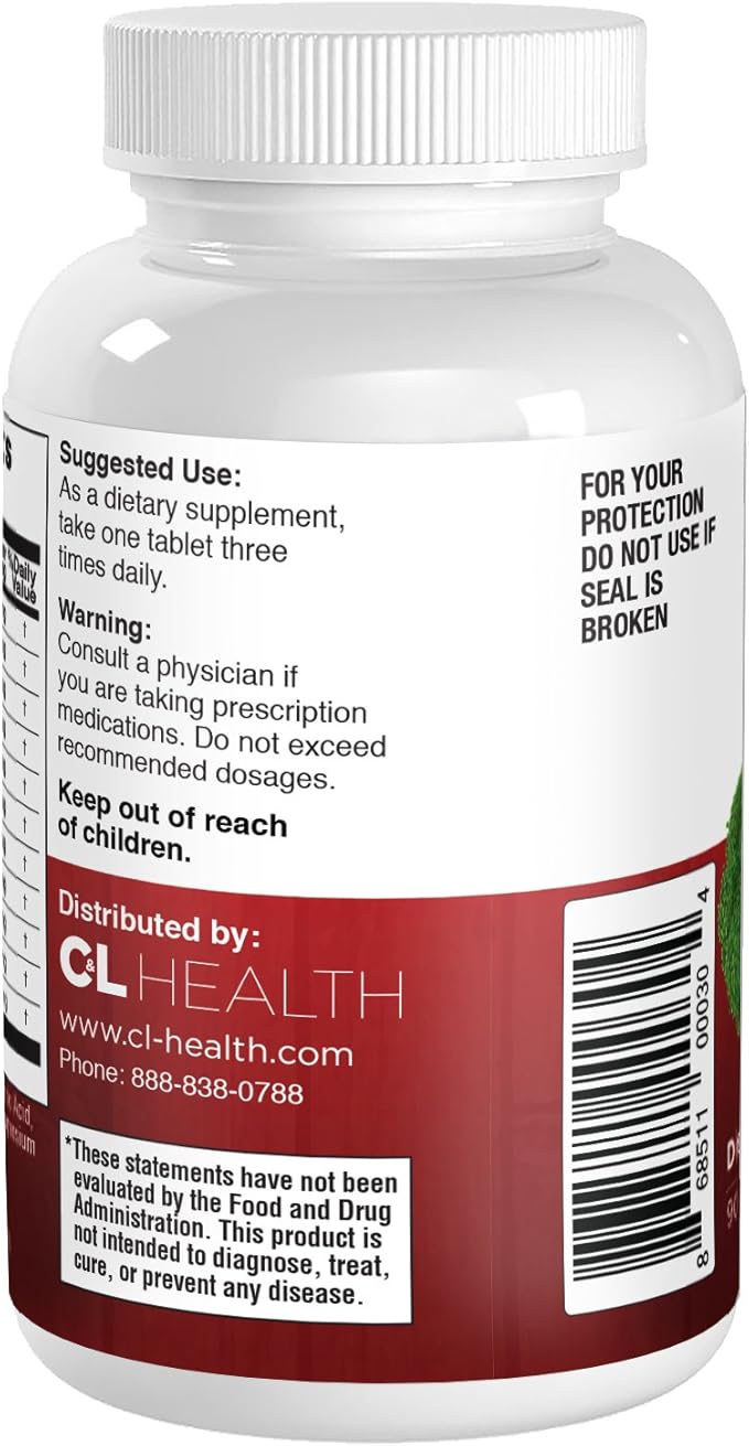 Prostate Health Supplement for Men – 11‑Ingredient Natural Blend with Green Tea Pomegranate Broccoli &amp Turmeric – Antioxidant Support for Prostate Wellness – 90‑Count Tablets