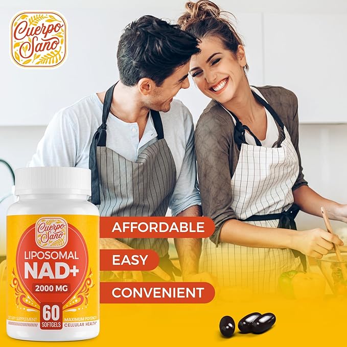 2000 MG NAD Supplement Liposomal NAD+ with High Absorption More Efficient Than Nicotinamide Riboside Pure &amp Plus Boosting Supplement Aging Defense Metabolism &amp Cellular 120 softgels