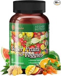 Premium Super Fruits and Veggies Supplement - 36 Whole Food Extracts - Advanced Digestive Health &amp Immune Support - One Capsule Daily - Made in USA - 60-Day Supply