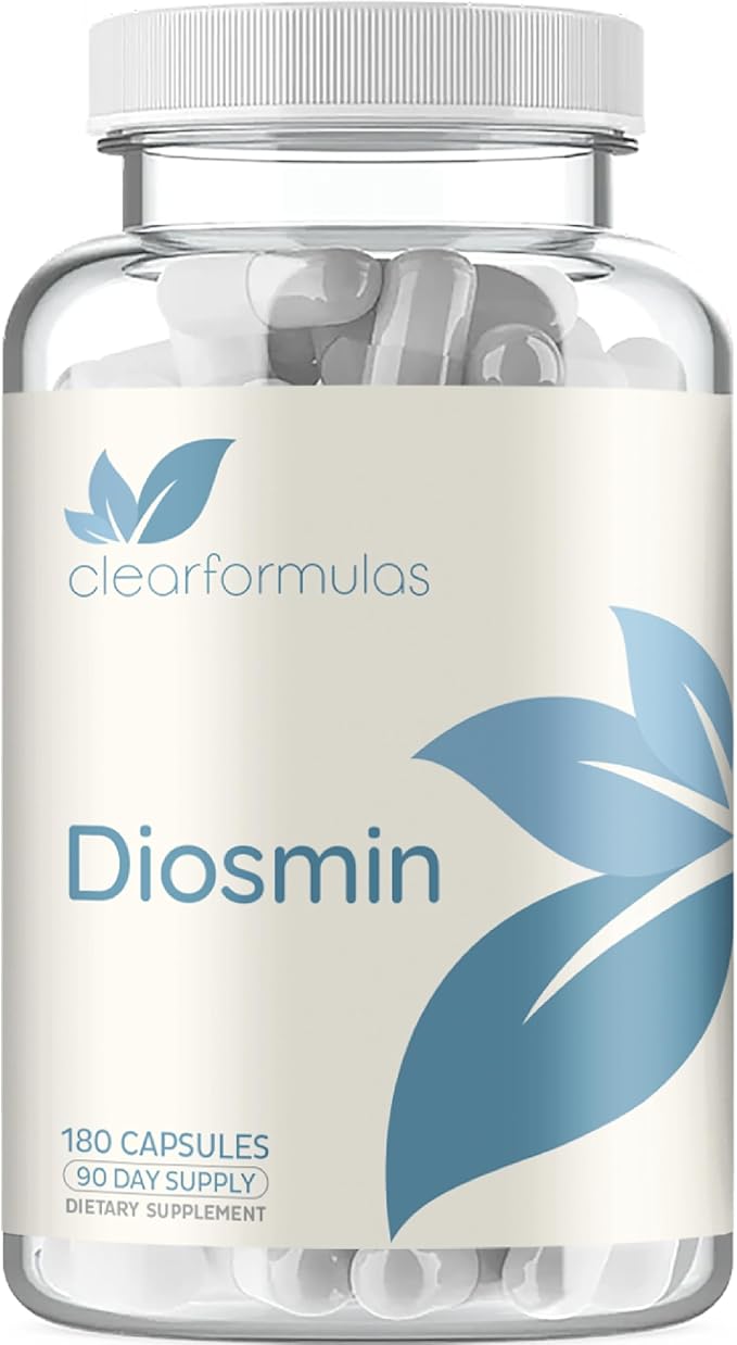Diosmin 1000mg Circulation and Vein Support Supplement - High Strength Diosmin Varicose Leg Vein Supplement - Vegan Non-GMO &amp Gluten Free - Formulated in American cGMP Lab (90 Servings)