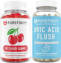 PUREFINITY Uric Acid Flush &amp Cleanse Capsules + Tart Cherry Gummies