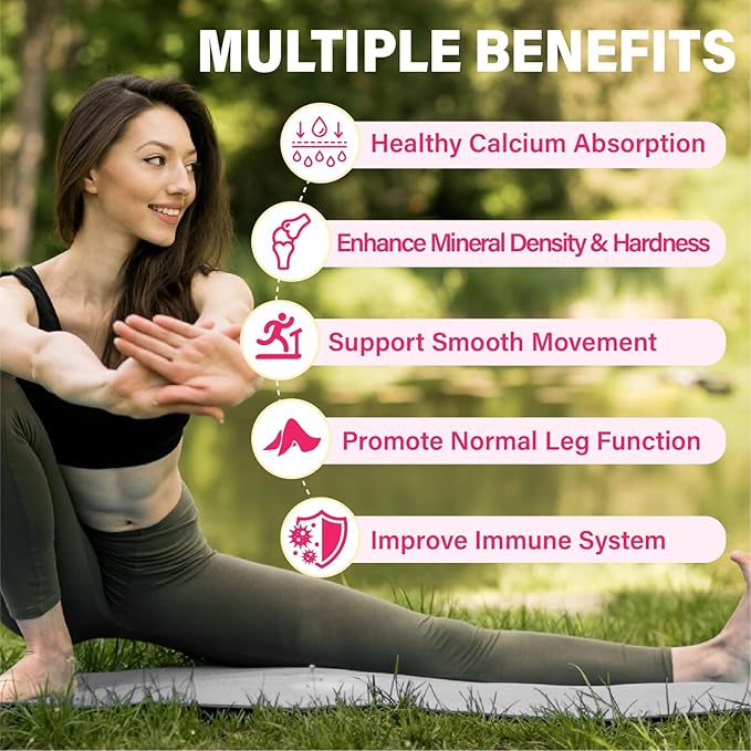 Calcium Citrate Gummies 1200 mg for Adults: Ultimate Absorption Calcium Supplement for Women &amp Men - Easy to Digest Vegan Non-GMO Gluten Free - Natural Strawberry Flavor