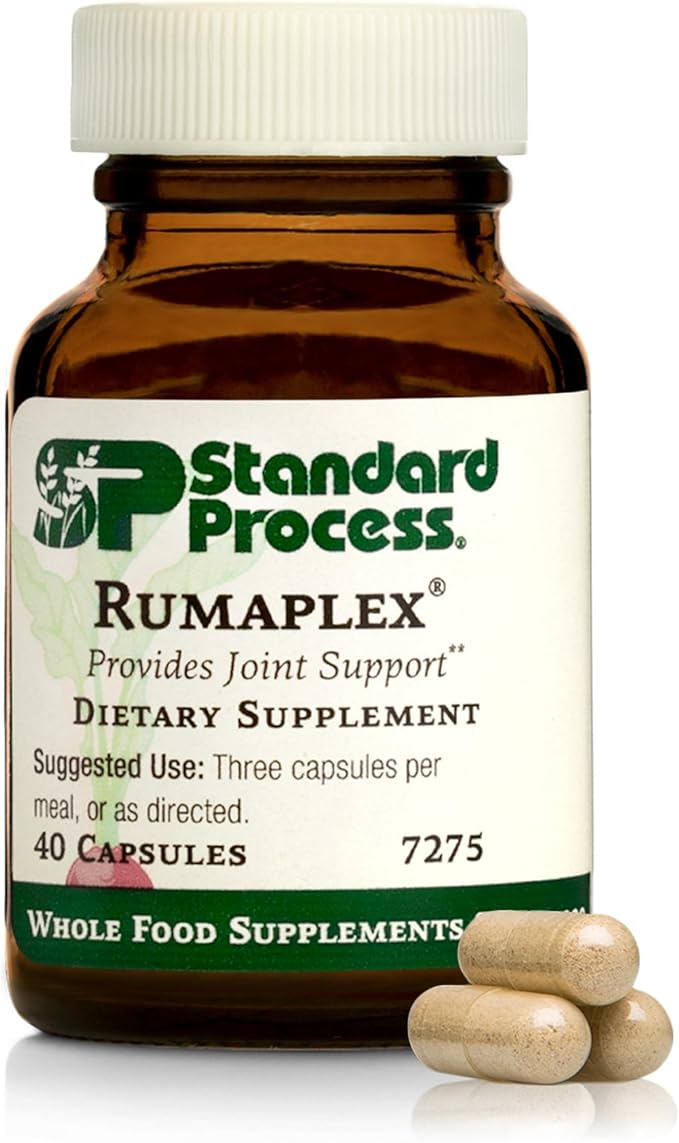 Standard Process Rumaplex - Healthy Liver Support Supplement - Body Health Supplement with Vitamin A &amp Niacin - Aid Liver Health &amp Bile Production - 40 Capsules