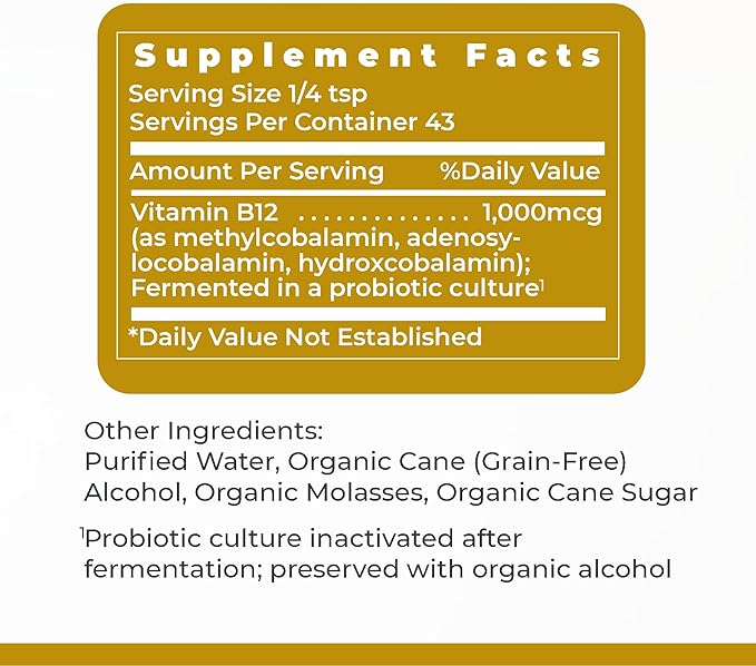 Premier Research Labs B12-ND - Vitamin B12 Liquid B12 Vitamins B12 Drops B-12 Tincture with Methylcobalamin Adenosylocobalamin Hydroxcobalamin 1000 mcg B12 Per Serving - 2 Fl Oz
